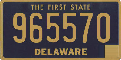 DE license plate 965570