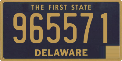 DE license plate 965571