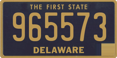 DE license plate 965573