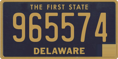 DE license plate 965574