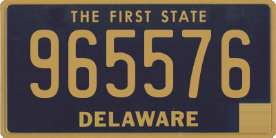 DE license plate 965576