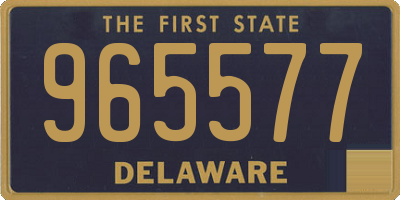 DE license plate 965577