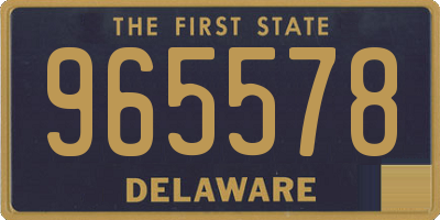 DE license plate 965578