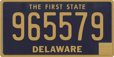 DE license plate 965579