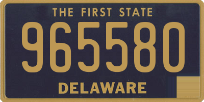 DE license plate 965580