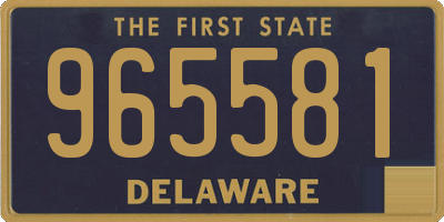 DE license plate 965581