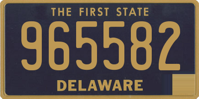 DE license plate 965582