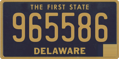 DE license plate 965586