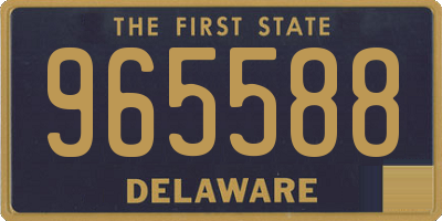 DE license plate 965588