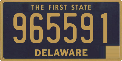 DE license plate 965591