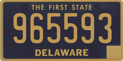 DE license plate 965593