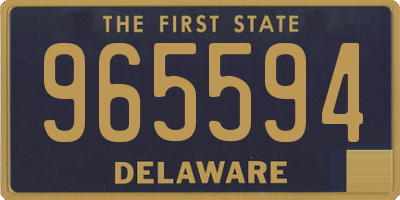 DE license plate 965594