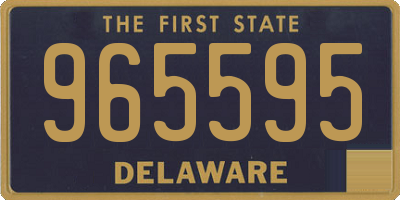 DE license plate 965595