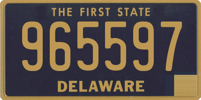 DE license plate 965597