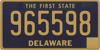 DE license plate 965598