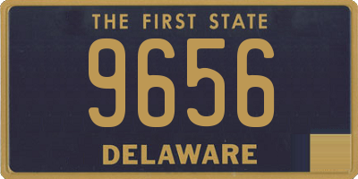DE license plate 9656