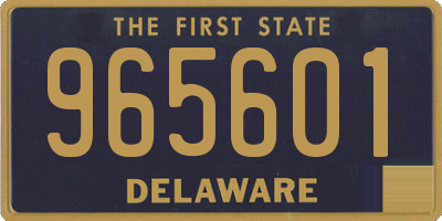 DE license plate 965601