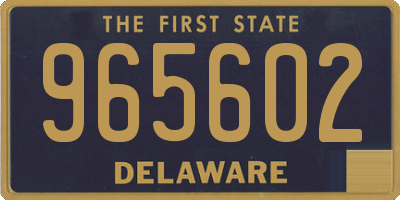 DE license plate 965602