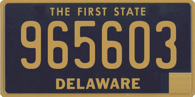 DE license plate 965603