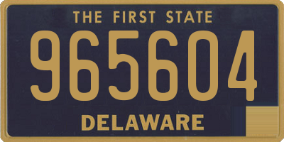 DE license plate 965604