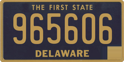 DE license plate 965606