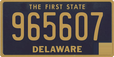 DE license plate 965607