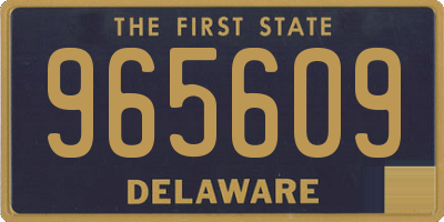 DE license plate 965609