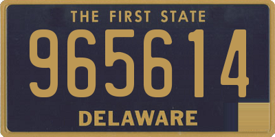 DE license plate 965614