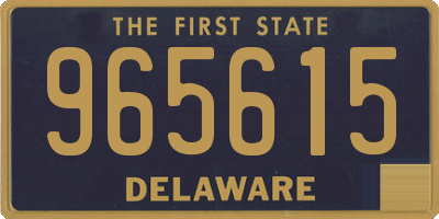 DE license plate 965615