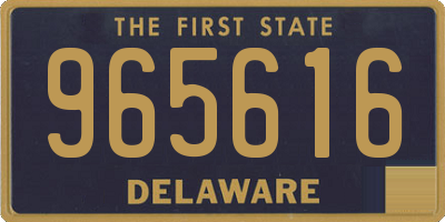 DE license plate 965616