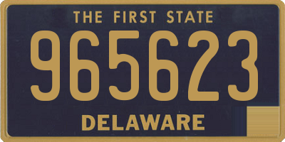 DE license plate 965623