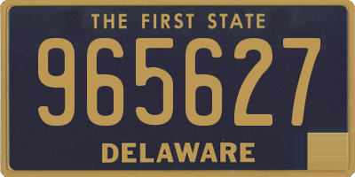 DE license plate 965627