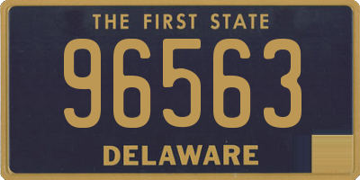 DE license plate 96563