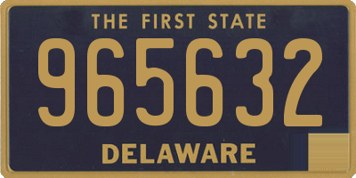 DE license plate 965632