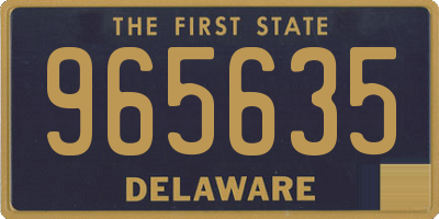 DE license plate 965635