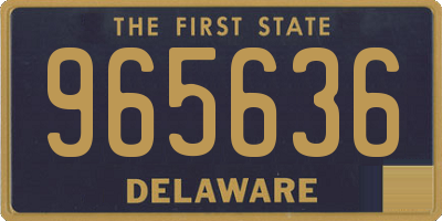 DE license plate 965636