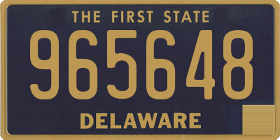 DE license plate 965648