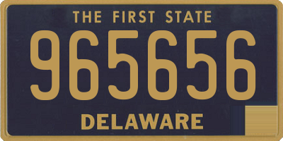 DE license plate 965656