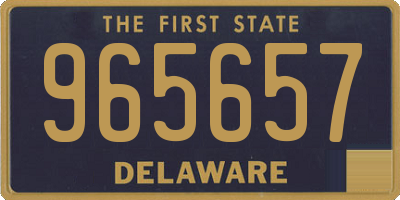 DE license plate 965657