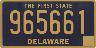 DE license plate 965661