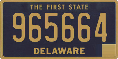 DE license plate 965664