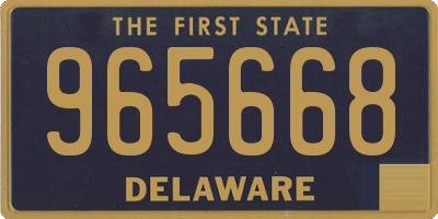 DE license plate 965668