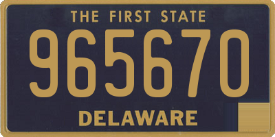 DE license plate 965670