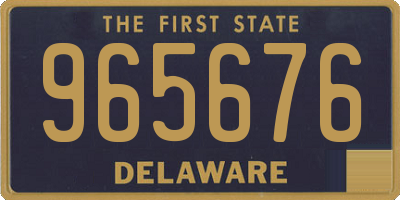 DE license plate 965676