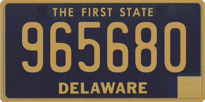 DE license plate 965680