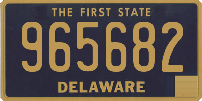 DE license plate 965682