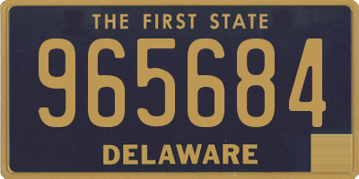 DE license plate 965684