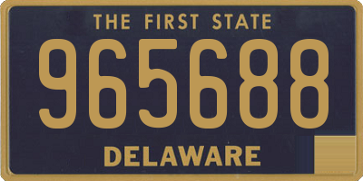 DE license plate 965688