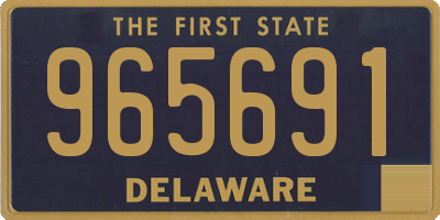 DE license plate 965691