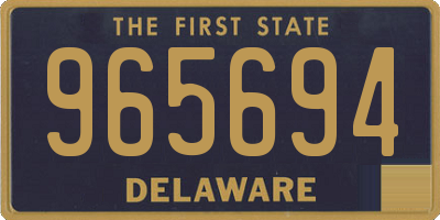 DE license plate 965694